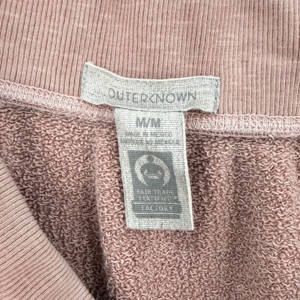 OUTERKNOWN Organic Cotton Jogger Sweatpant Medium Pink Drawstring Athleisure - Picture 12 of 14